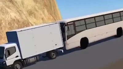 Xe tải cứu xe khách mất thắng trên đèo Bảo Lộc như thế nào?