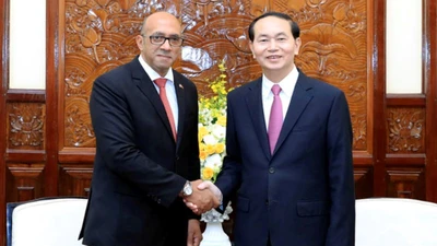 Chùm ảnh: Chủ tịch nước Trần Đại Quang tiếp đại sứ Cuba