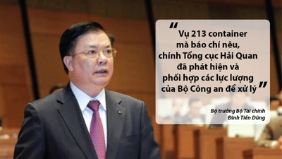 Bộ trưởng Tài chính nói về vụ 213 container 'biến mất'