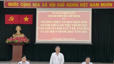 UBND TP.HCM làm việc với huyện Cần Giờ về y tế, văn hoá, xã hội