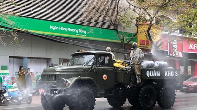Phun khử trùng toàn TP Hải Phòng để phòng, chống COVID-19