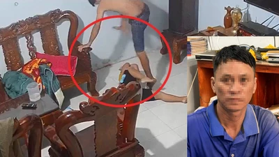Cha dượng đánh đập dã man bé trai trong clip bị công an mời làm việc