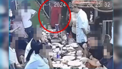 Camera ghi cảnh 1 người rơi hồ nước tử vong nhưng 10 người nhậu cùng không biết