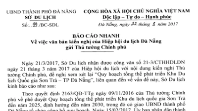 Sở Du lịch Đà Nẵng phản pháo 'tâm thư' cứu Sơn Trà 