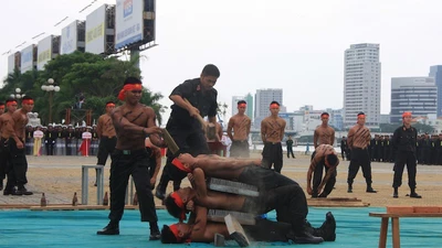 Những màn võ thuật chống khủng bố APEC đẹp mắt