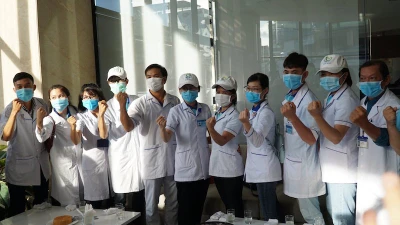 Các 'chiến binh áo trắng' Bình Định đã tới Đà Nẵng chống dịch