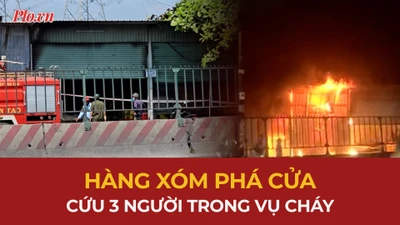 Hỏa hoạn bất ngờ, hàng xóm đập cửa kịp cứu 3 người ra ngoài an toàn