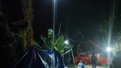 Bước vào đêm thứ 2 nỗ lực giải cứu bé trai rơi xuống trụ bê tông sâu 35m