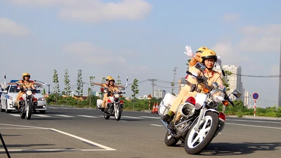 Cục CSGT dự Lễ ra mắt đội hình nữ CSGT dẫn đoàn của TP.HCM