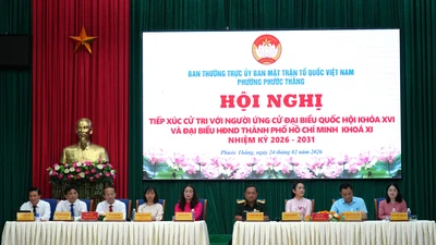 Ứng viên ĐBQH và đại biểu HĐND TP.HCM tiếp xúc cử tri bầu cử sớm