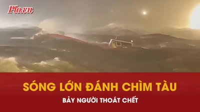 Bão số 13: Bảy người thoát chết trong gang tấc giữa sóng dữ đầm Đề Gi