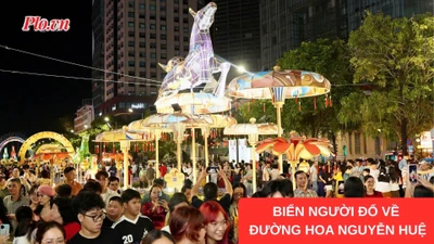 đường hoa Nguyễn Huệ, đường hoa, tết