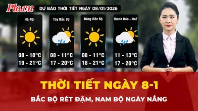 Thời tiết ngày 8-1: Bắc Bộ rét đậm, Nam Bộ ngày nắng 