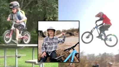 Clip: Cậu bé 3 tuổi biểu diễn đi khả năng đi xe đạp địa hình