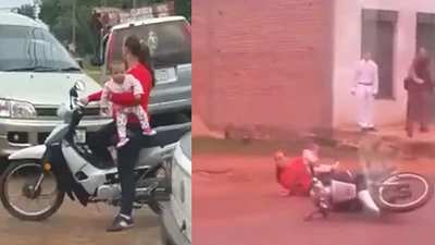Clip vừa ôm con vừa lái xe bị tai nạn gây chú ý nhất tuần qua