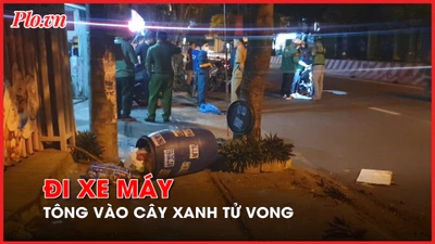 Video: Tông vào cây xanh, thanh niên đi xe máy tử vong