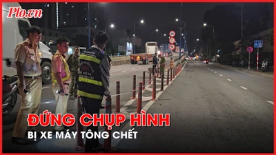 Nam bảo vệ đang đứng chụp hình thì bị xe máy tông tử vong