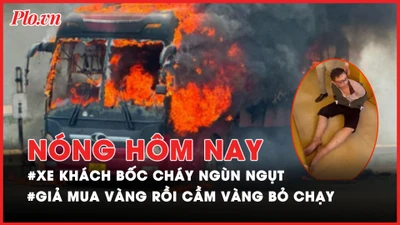 Nóng hôm nay : Lại cướp tiệm vàng ở Bình Dương; Xe khách bốc cháy ngùn ngụt khi qua đèo