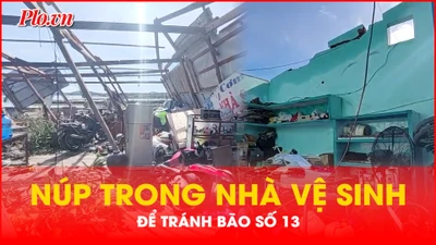 Nhà tốc mái hàng loạt, người dân núp trong nhà vệ sinh suốt đêm để tránh bão 