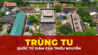 Cận cảnh hạ giải Quốc Tử Giám - 'Đại học quốc gia' của triều Nguyễn để trùng tu