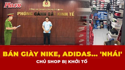 Khởi tố chủ shop bán hơn 1.400 đôi giày giả nhãn hiệu nổi tiếng