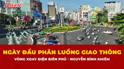 Video: Ngày đầu phân luồng giao thông tại vòng xoay Điện Biên Phủ - Nguyễn Bỉnh Khiêm