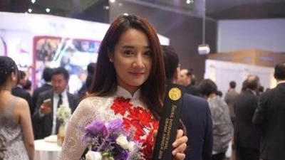 Hình ảnh Nhã Phương được vinh danh tại Hàn Quốc