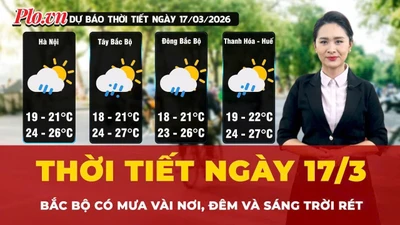Dự báo thời tiết ngày 17-3: Bắc Bộ sáng và đêm trời rét, Nam Bộ đêm có mưa giông
