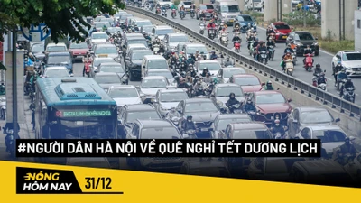 Nóng hôm nay: Người dân thành phố bắt đầu về quê nghỉ Tết Dương lịch