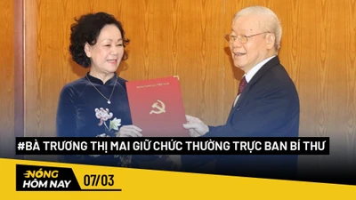 Nóng hôm nay: Bà Trương Thị Mai giữ chức Thường trực Ban Bí thư