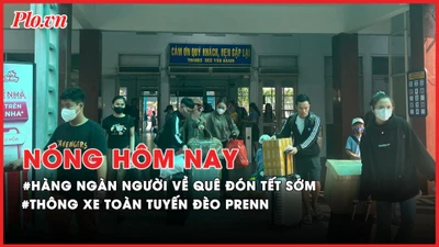 Nóng hôm nay: Hàng ngàn người về quê đón Tết sớm