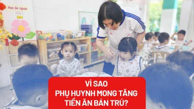 Phụ huynh mong được tăng tiền ăn bán trú