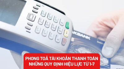 Từ 1-7, tài khoản thanh toán có thể bị phong tỏa khi nào?