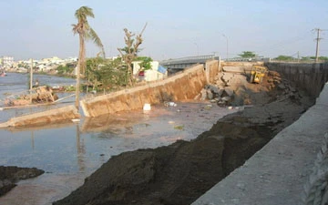 Sạt lở cầu Trà Niền, hai người thiệt mạng