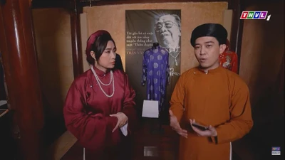 Quốc Bảo cùng Phạm Yến diện áo dài bắt mắt, khám phá Bảo tàng Áo dài 