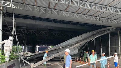 Sập giàn giáo thi công đầu hầm Thủ Thiêm, chưa rõ thương vong