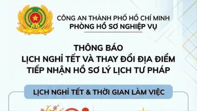 Công an TP.HCM thay đổi địa điểm tiếp nhận hồ sơ lý lịch tư pháp 
