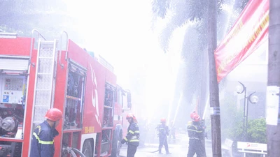 Thực tập phương án cứu nạn, cứu hộ cho hàng trăm cư dân chung cư Đông Thuận
