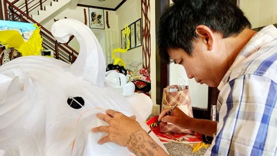 Nơi duy nhất ở Hội An còn làm đầu lân phục vụ Trung thu