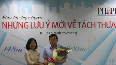 Giao lưu trực tuyến 'Những lưu ý mới về tách thửa'