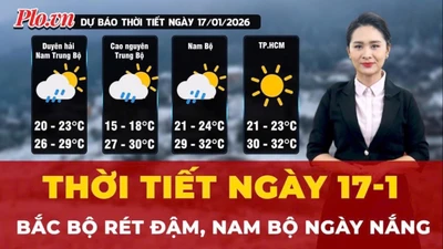 Thời tiết ngày 17-1: Bắc Bộ rét đậm, Nam Bộ ngày nắng