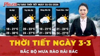 Thời tiết ngày 3-3: Bắc Bộ mưa rào rải rác, đêm và sáng trời rét