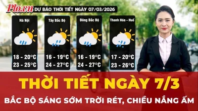 Thời tiết ngày 7-3: Bắc Bộ sáng sớm rét, trưa chiều hửng nắng