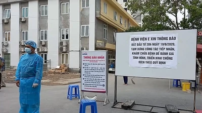 1 ca nhiễm COVID-19, bệnh viện E phải tạm đóng cửa