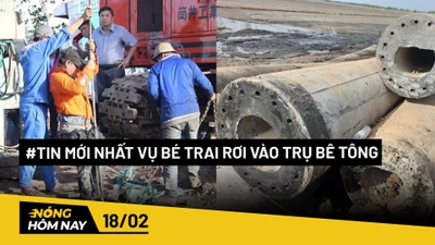 Nóng hôm nay: Tin mới nhất vụ bé trai rơi vào trụ bê tông