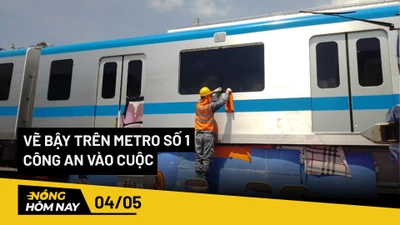 Nóng hôm nay: Công an vào cuộc vụ vẽ bậy trên tàu metro số 1