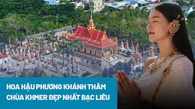 Cùng Hoa hậu Phương Khánh chiêm bái ngôi chùa Khmer đẹp nhất Bạc Liêu