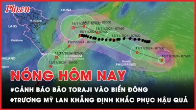 Nóng hôm nay: Cảnh báo bão TORAJI vào biển Đông