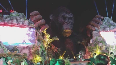 Clip: Sân khấu ra mắt phim Kong trước khi xảy ra cháy