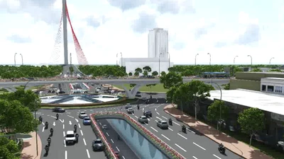 Phối cảnh nút giao thông ba tầng 520 tỉ ở Đà Nẵng